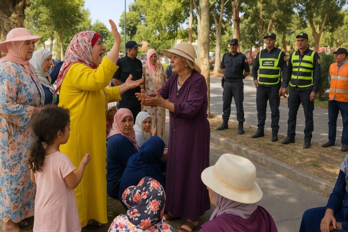 ساكنة حي صفيحي بمولاي يعقوب تحتج على الترحيل القسري نحو منطقة نائية